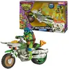Giochi Preziosi Les Tortues Ninja, Véhicule avec Figurine exclusive de 12 cm, avec fonction combat, Leonardo, Jouet pour enfants dès 4 ans