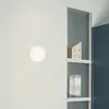 LUCEPLAN lampe murale applique LITA Ø 14 cm D92P14 (Ø 14 cm - Verre soufflé et aluminium)