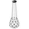 Luceplan MESH-Suspension LED Acier/Polycarbonate Ø55cm