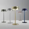 ZAFFERANO Lampe de table LED anodisée vert clair Sister