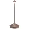 Zafferano Lampe de table à LED Pina Pro Corten rechargeable et dimmable