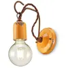 ferroluce rétro Applique avec pendentif minimaliste, Jaune