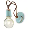 ferroluce rétro Applique avec pendentif minimaliste, Bleu
