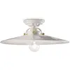 Ferroluce Plafonnier rétro C105 blanc