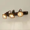 Ferroluce Applique C1677/1 avec corbeille, 3 lampes, noire