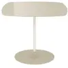 Table d'appoint carrée en acier et cristal blanche 50 cm Thierry - Kartell
