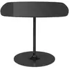 Table d'appoint carrée en acier et cristal noire 50 cm Thierry - Kartell