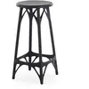 Tabouret de bar A.I. Light - noir - Hauteur 65 cm Kartell
