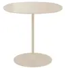 Table d'appoint ronde en acier et cristal blanche 45 cm Thierry - Kartell