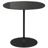 Table d'appoint ronde en acier et cristal noire 45 cm Thierry - Kartell