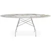 KARTELL table ovale GLOSSY MARBLE 192 x 118 cm (Nature Tundra - Grès f...