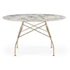 KARTELL table ronde GLOSSY MARBLE Ø 128 cm (Nature Tundra - Grès finit...