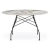 KARTELL table ronde GLOSSY MARBLE Ø 128 cm (Nature Tundra - Grès finit...