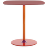 KARTELL table THIERRY BISTROT (Burgundy - Verre trempé peint et métal)