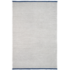 KARTELL tapis K-LIM 240 x 170 cm (Gris avec frange bleue - PET recyclé...