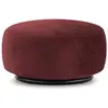 KARTELL pouf K-WAITING (Burgundy - Tissu chenille et acier peint)