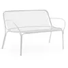 Canapé de jardin en acier blanc 121 cm Hiray - Kartell