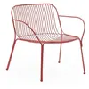 Fauteuil de jardin en acier rouge Hiray - Kartell
