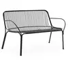 Canapé de jardin en acier noir 121 cm Hiray - Kartell