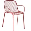 Chaise de jardin avec accoudoir en acier rouille 79 cm Hiray - Kartell