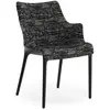 KARTELL chaise avec accoudoirs ELEGANZA NIA tissu MELANGE (Base noire,...