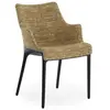 KARTELL chaise avec accoudoirs ELEGANZA NIA tissu MELANGE (Base noire,...