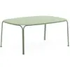 Table basse de jardin en acier vert 38 cm Hiray - Kartell