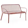 Canapé de jardin en acier rouille 121 cm Hiray - Kartell