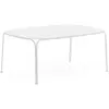 Table basse de jardin en acier blanc 38 cm Hiray - Kartell