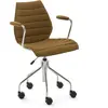 KARTELL chaise à roulettes avec accoudoirs MAUI SOFT NOMA (Moutarde - ...