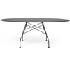 Table Glossy Outdoor - noir - noir - oval Kartell