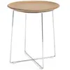 Kartell Table Basse Al Wood (Placage Clair - Bois Courbé Et Acier Chro...