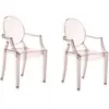 Kartell - Fauteuil empilable Ghost - Orange - Polycarbonate 2.14 - Designer Philippe Starck