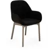 KARTELL fauteuil CLAP AQUACLEAN (Base tortoise, siège noire - Tissu et...