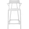 Tabouret de bar A.I. - blanc - Hauteur d'assise 65 cm Kartell