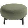 KARTELL pouf repose-pieds LUNAM tissu ORSETTO (Vert - Acier verni et t...