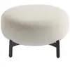 Kartell - Pouf Lunam - Blanc - Tissu bouclé - Designer Patricia Urquiola