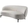 KARTELL canapé LUNAM tissu ORSETTO (Blanc - Acier verni et tissu)