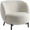 KARTELL fauteuil LUNAM tissu ORSETTO (Blanc - Acier verni et tissu)