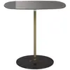 KARTELL table basse THIERRY 33 x 50 cm (Gris - Verre trempé peint au dos et acier peint)