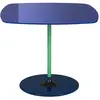 Kartell Table Basse Thierry 50 X 50 Cm (Bleu - Verre Trempé Peint Au D...