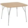 Table carrée Viscount of Wood - frêne - chrome Kartell