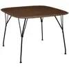 Table carrée Viscount of Wood - noyer - noir Kartell