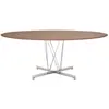KARTELL table ovale VISCOUNT OF WOOD 192 x 118 cm (Plateau en noyer, s...