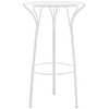KARTELL table haute pour l'extérieur HIRAY (Blanc - Acier verni)