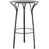 KARTELL table haute pour l'extérieur HIRAY (Noir - Acier verni)