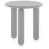 Table d'appoint ronde en bois de hêtre laqué gris 48cm Undique Mas - Kartell