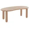 Table basse organique en bois de hêtre laqué poundre 119x59cm Undique Mas - Kartell