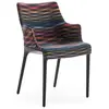 KARTELL chaise avec accoudoirs ELEGANZA NIA tissu MISSONI (Base noire,...