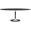 KARTELL table ovale THIERRY XXL (Noir - Verre trempé peint et métal)